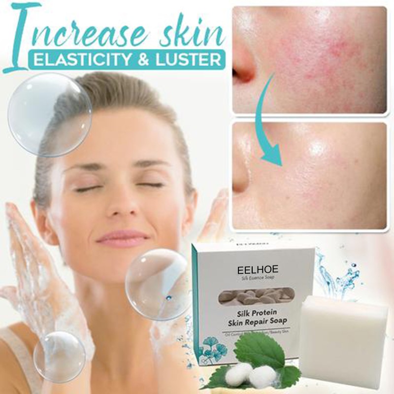 Facial Soap Supplier - EELHOE 100g Silk Protein Remove Mites Blackheads