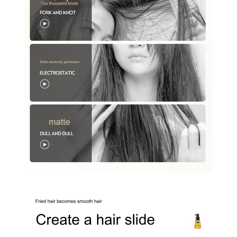 Hair Serum Supplier - 70ml for Curly Hair Frizz Growth Serum