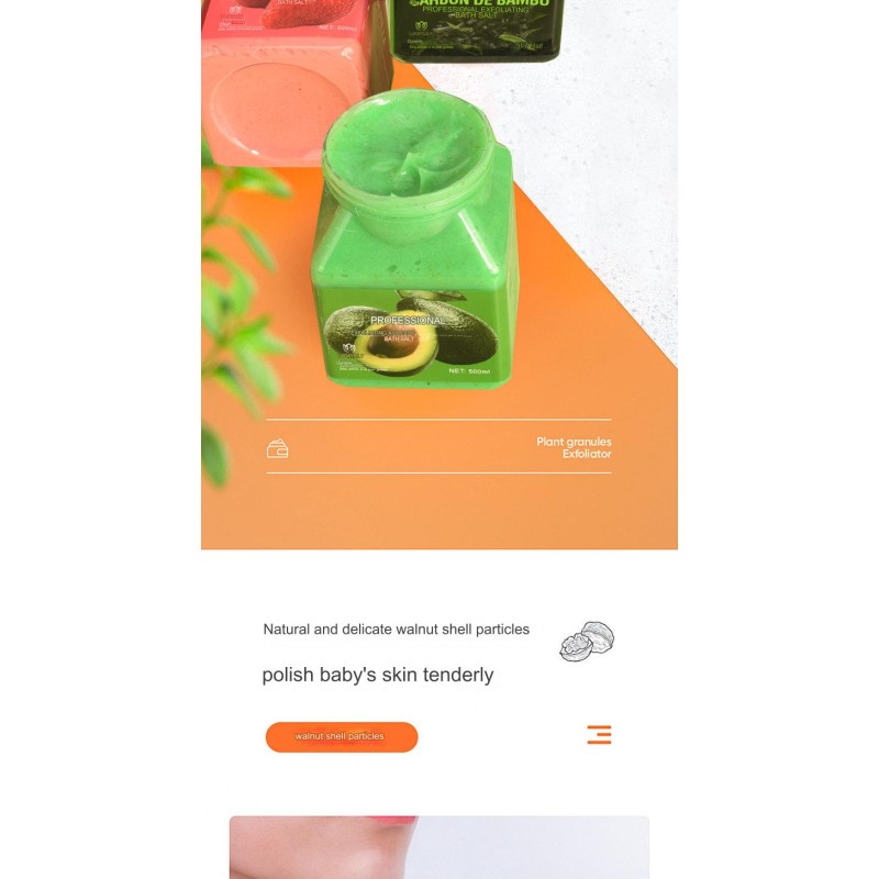 Body Scrub Supplier - 500ml Deep Cleanse Exfoliates Dead Skin