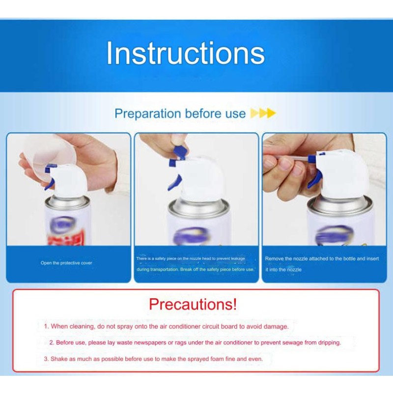 AC Cleaner Factory - Household Remove Wash Deodorizing Foam 500ml