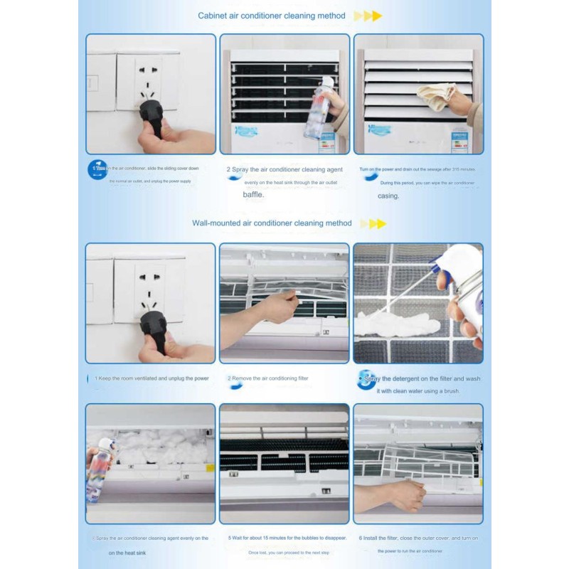 AC Cleaner Factory - Household Remove Wash Deodorizing Foam 500ml