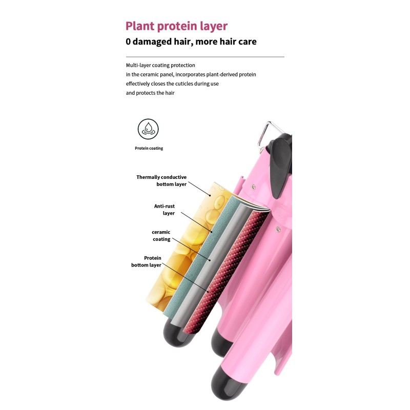 Hair Curler Factory - Heatless Automatic Three in One Wholesale