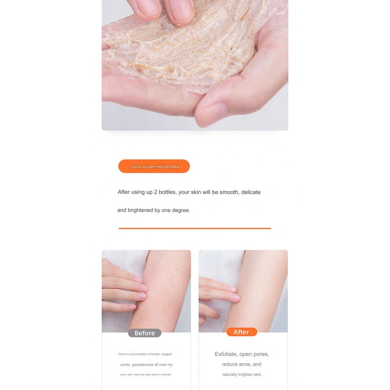 Body Scrub Supplier - 500ml Deep Cleanse Exfoliates Dead Skin