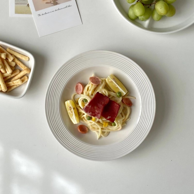 Steak Plate Factory - Wholesale Eco-Friendly Round White Porcelain