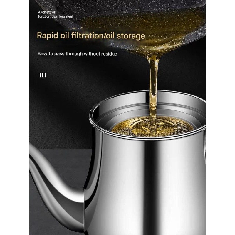 Oil Container Manufacturer - Food-grade Stainless Steel Jug with Filter