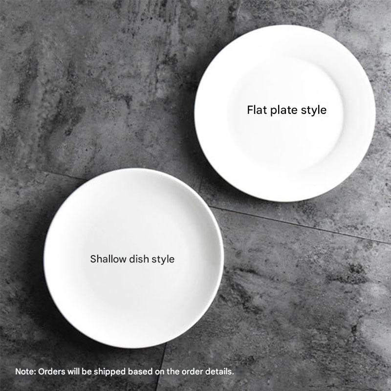 Ceramic Dinner Plate Manufacturer - High Quality White Household Plate