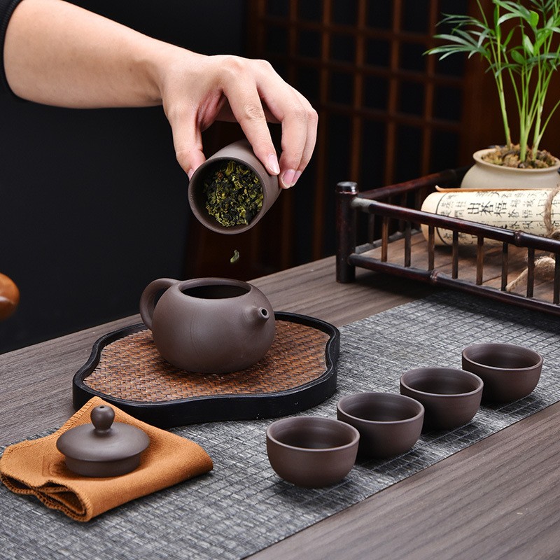 Tea Set Supplier - Handmade Portable Ceramic Cup Luxury Gift Box