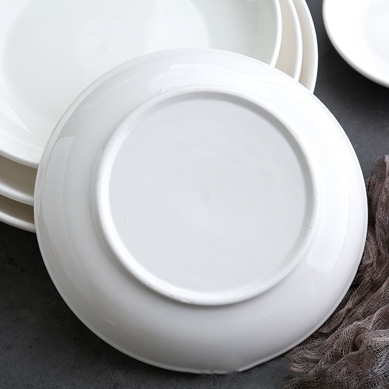 Porcelain Plate Supplier - Eco-Friendly 10 Inch Round White Household