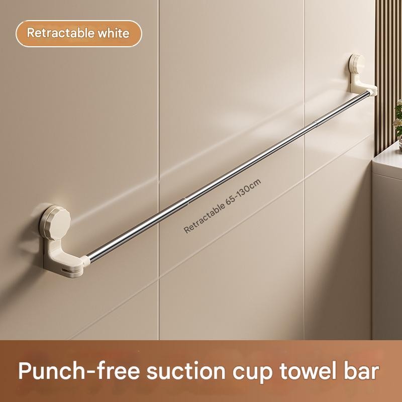Towel Rack Factory - Sucker Retraction Bathroom Wall Hanging Storage