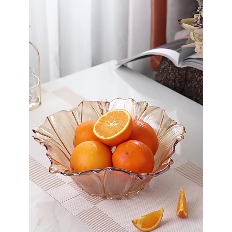 Glass Fruit Tray Manufacturer - Light Luxury Simple Snack Tray