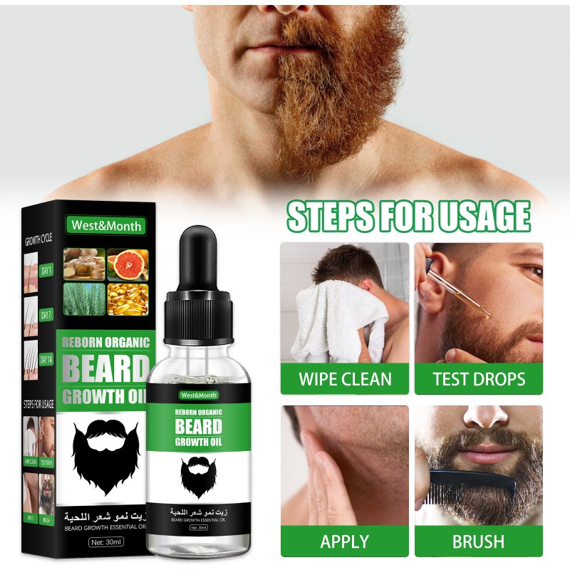 Beard Growth Lotion Supplier - OEM/ODM 30ml Promotes Hair Growth