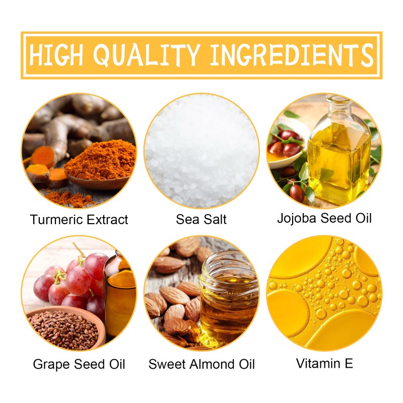 Body Scrub Factory - 100g Natural Organic Turmeric Sea Salt