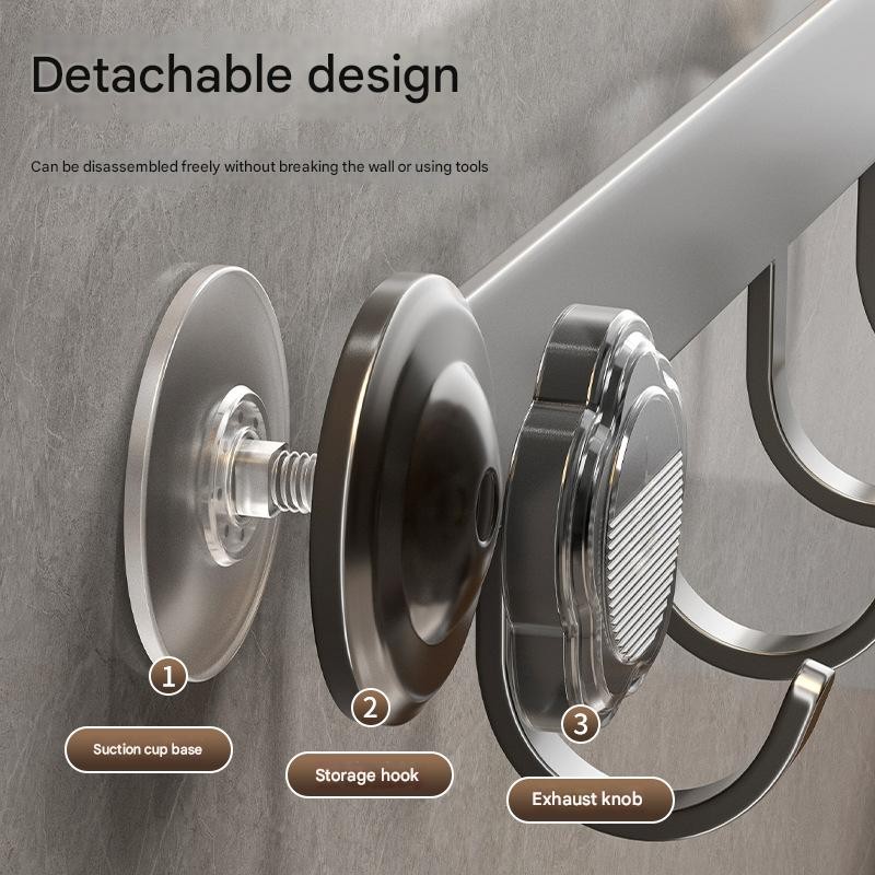 Wall Hook Supplier - Punch-free Sucker Traceless Door Hanging Hook
