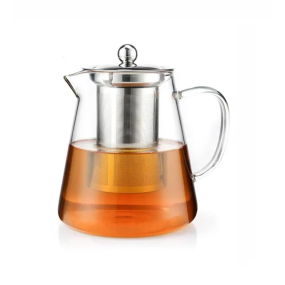 Glass Tea Pot Manufacturer - 450ml Microwave Dishwasher Safe Transparent
