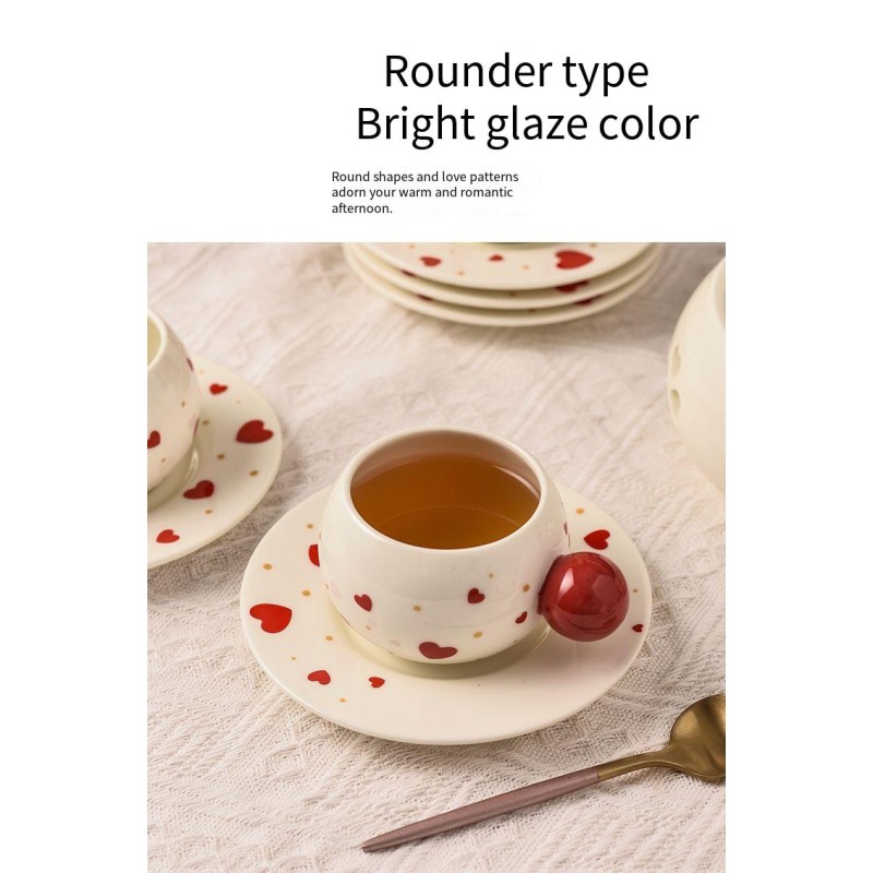 Tea Cup Set Supplier - Girl Love Ceramic Water Cup Wedding Gift