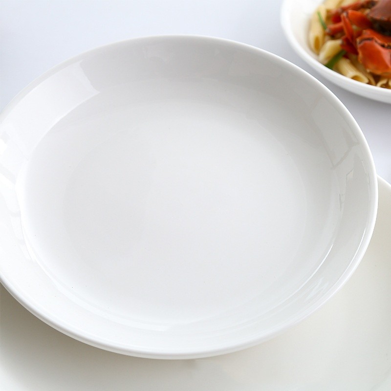 Porcelain Plate Supplier - Eco-Friendly 10 Inch Round White Household