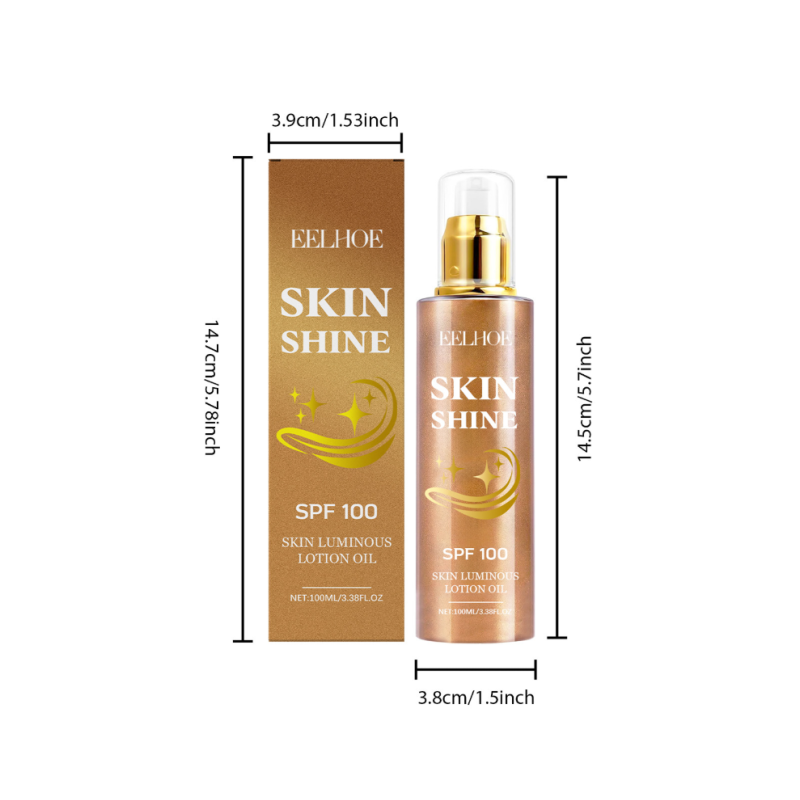 Body Glow Oil Supplier - 2025 Wholesale 100ml Bestseller Shimmer
