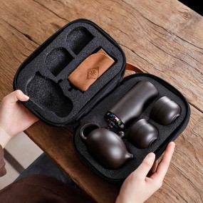 Tea Set Manufacturer - Handmade Portable Ceramic Cup Luxury Gift Box