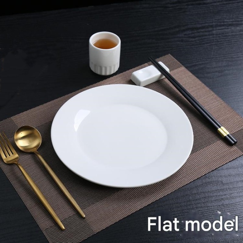 Ceramic Dinner Plate Manufacturer - High Quality White Household Plate