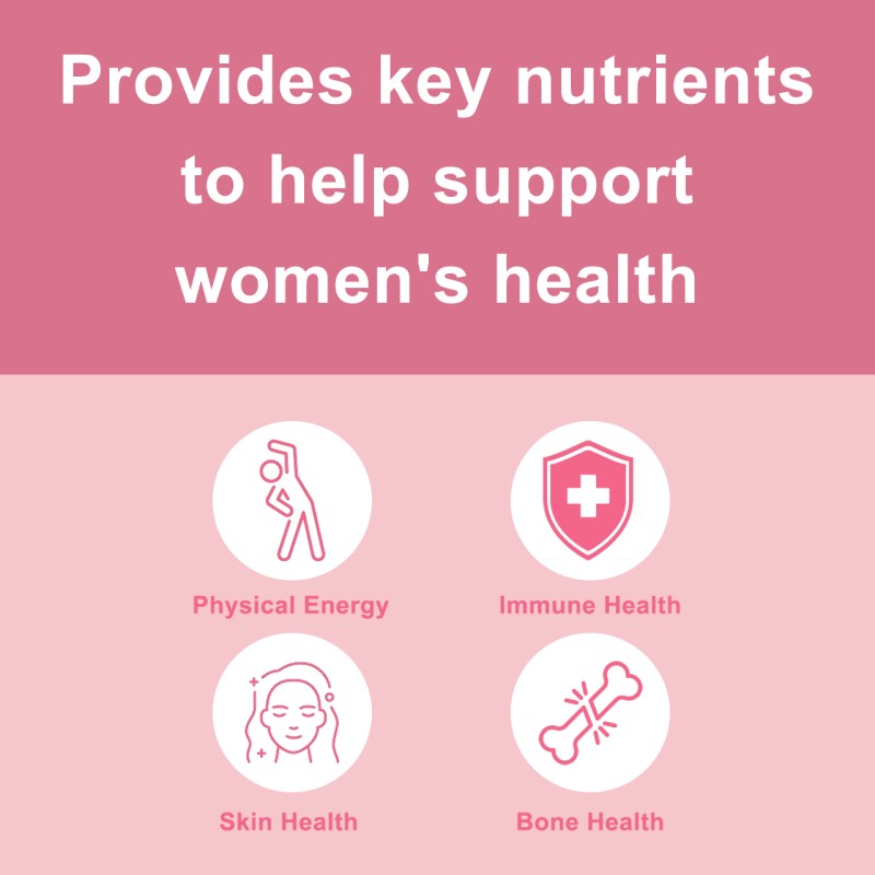 Women's Gummies Manufacturer - Private Label Strawberry Heart Multivitamin