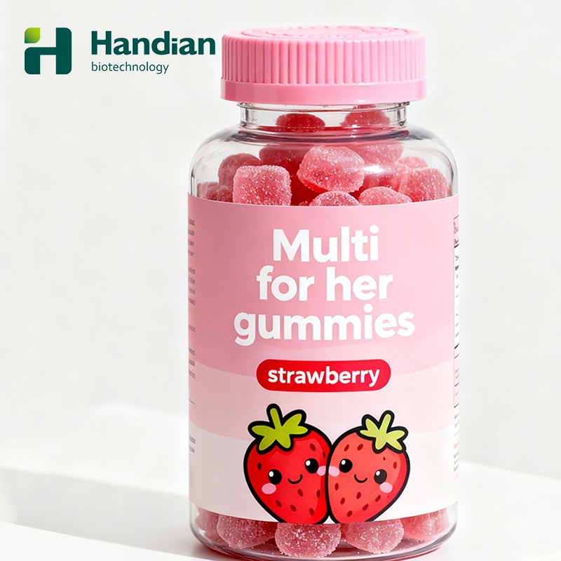 Women's Gummies Manufacturer - Private Label Strawberry Heart Multivitamin