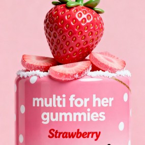 Women's Gummies Manufacturer - Private Label Strawberry Heart Multivitamin