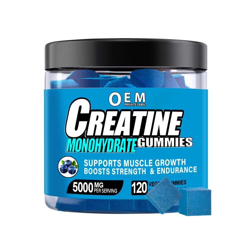 Creatine Gummies Supplier - OEM 5g Serving Strawberry Strength Gain