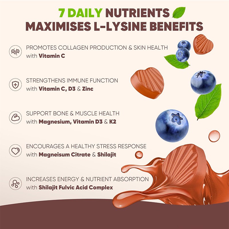 Children's Gummies Supplier - OEM Lysine Calcium Magnesium Zinc D3