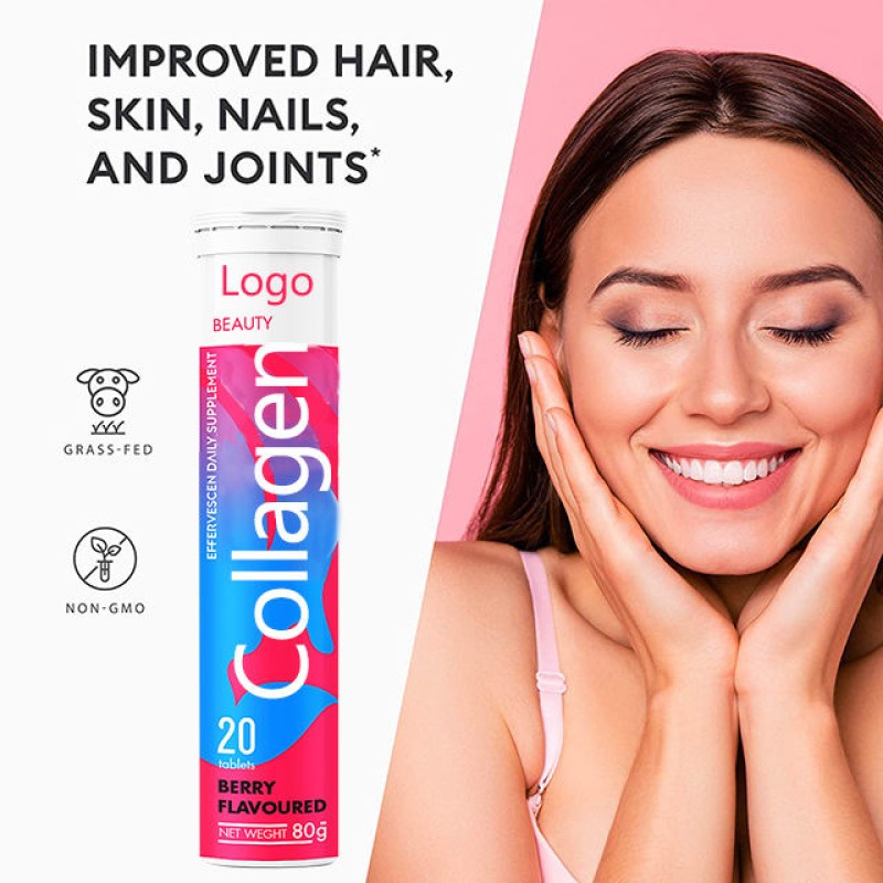 Beauty Tablets Supplier - OEM Biotin Vitamin E C Collagen Hair Skin