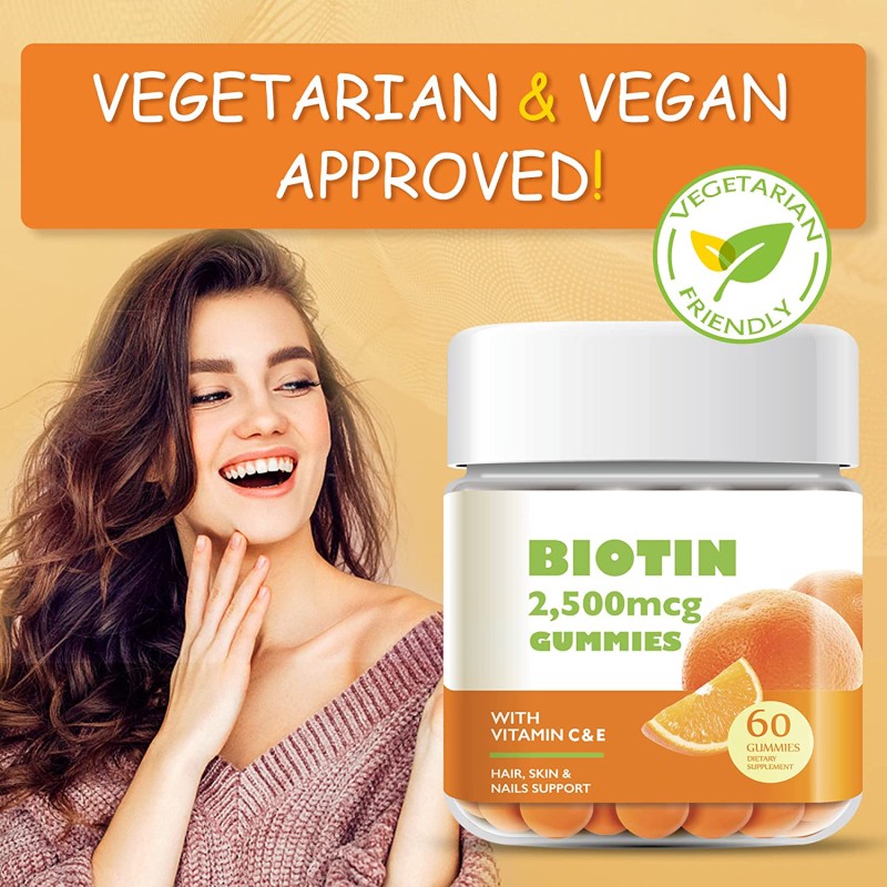 Hair Gummies Supplier - OEM Vegan Vitamin C Normal Hair Growth