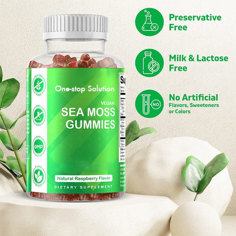 Sea Moss Gummies Supplier - Irish Vegan Bladderwrack Burdock Root