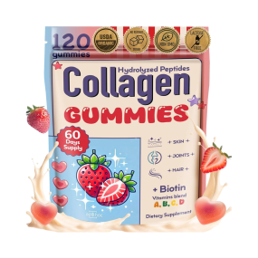Collagen Gummies Factory - Women's Strawberry Cream Hydrolyzed Peptides