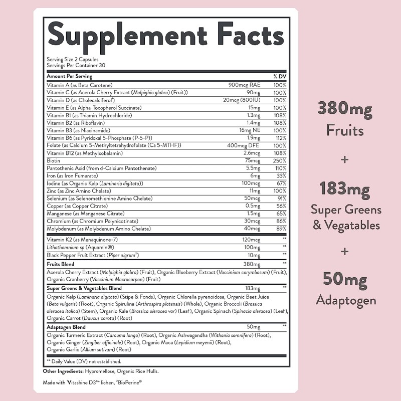 Multivitamin Capsules Manufacturer - OEM Vitamina C Women Daily Supplement