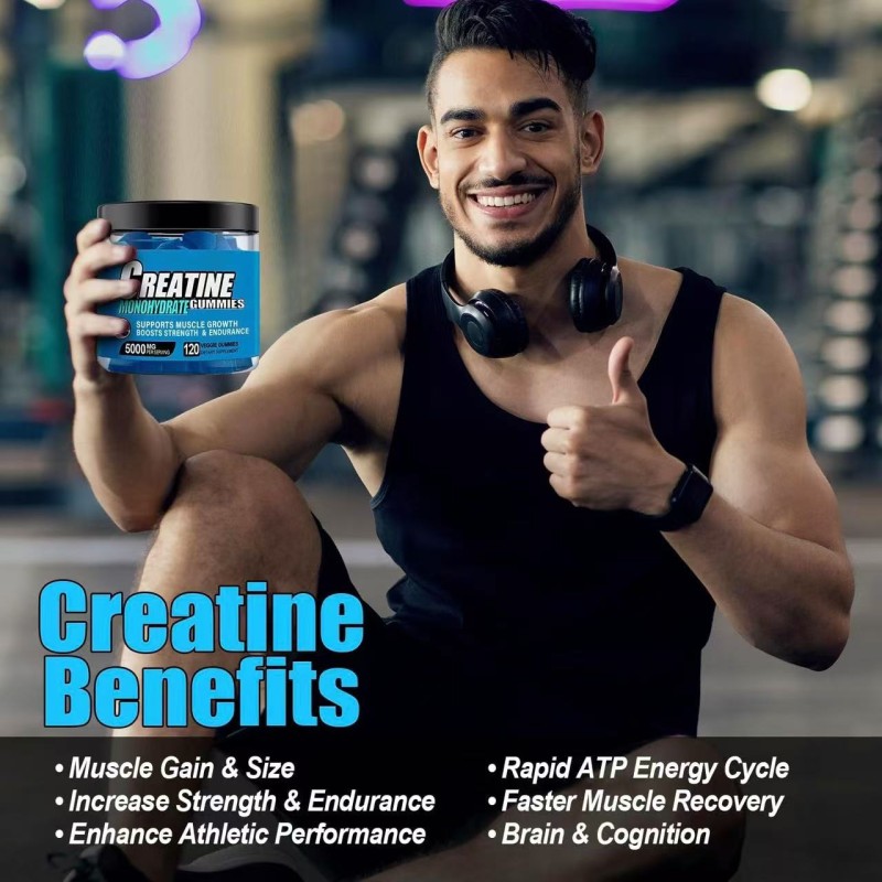 Pre-Workout Gummies Supplier - Adult Energy Monohydrate Muscle Growth