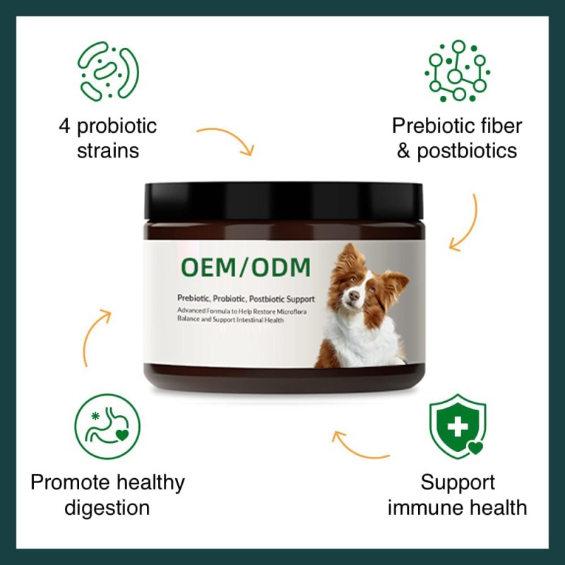 Pet Nutrition Supplier - OEM ODM Probiotic Postbiotic Digestive Health