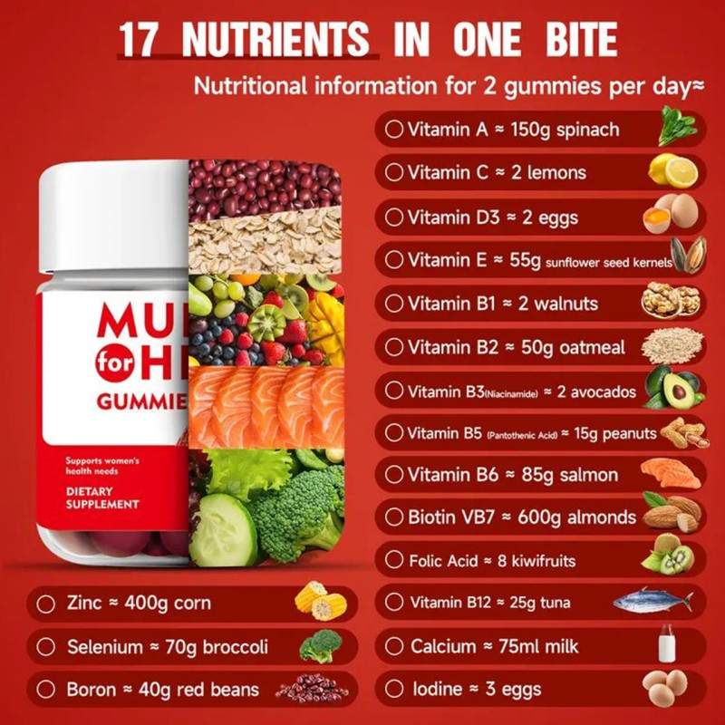 Women's Gummies Manufacturer - Multivitamin Calcium D3 K2 Strawberry Heart