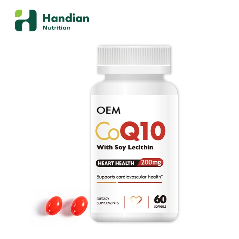 CoQ10 Capsules Supplier - 200mg 120 Softgels Heart Health Support