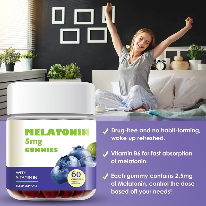 Melatonin Gummies Manufacturer - Strength Strawberry Sleep Supplements