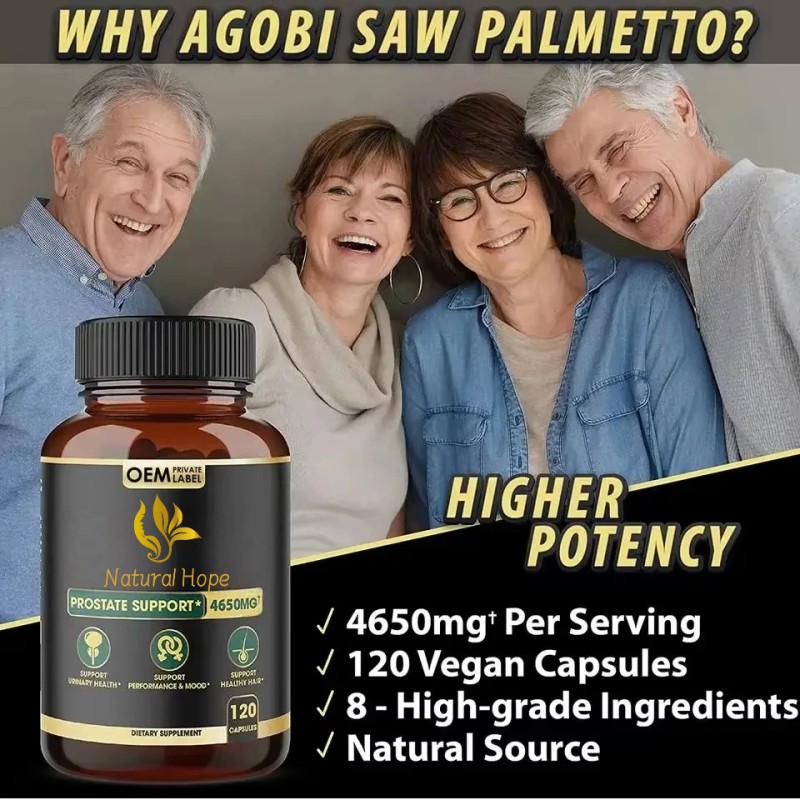 Saw Palmetto Capsules Factory - High Quality DHT Blocker Hair Growth