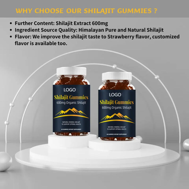 Shilajit Gummies Factory - Organic 600mg Himalayan Resin Antioxidant