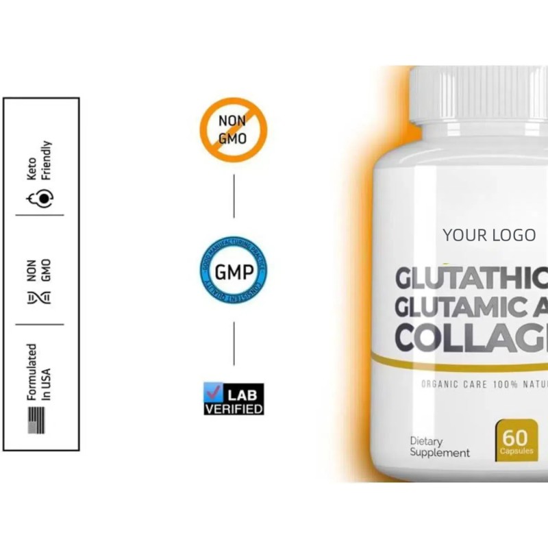 Skin Whitening Capsules Supplier - L-Glutathione Collagen Vitamin C Formula