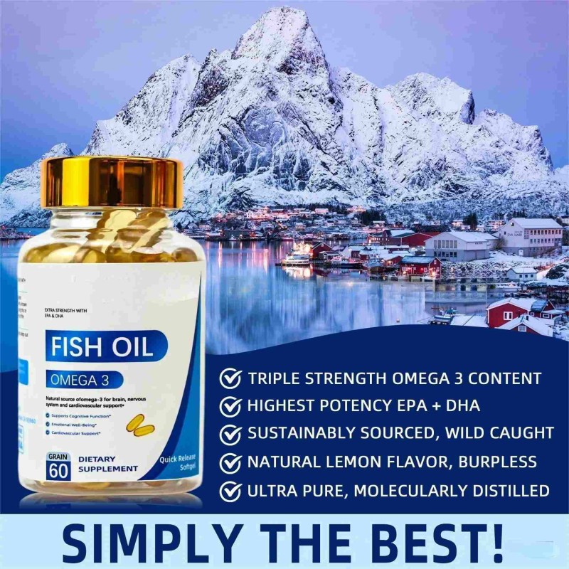 Omega 3 Fish Oil Softgel Supplier - Halal Certified 1000mg Capsules