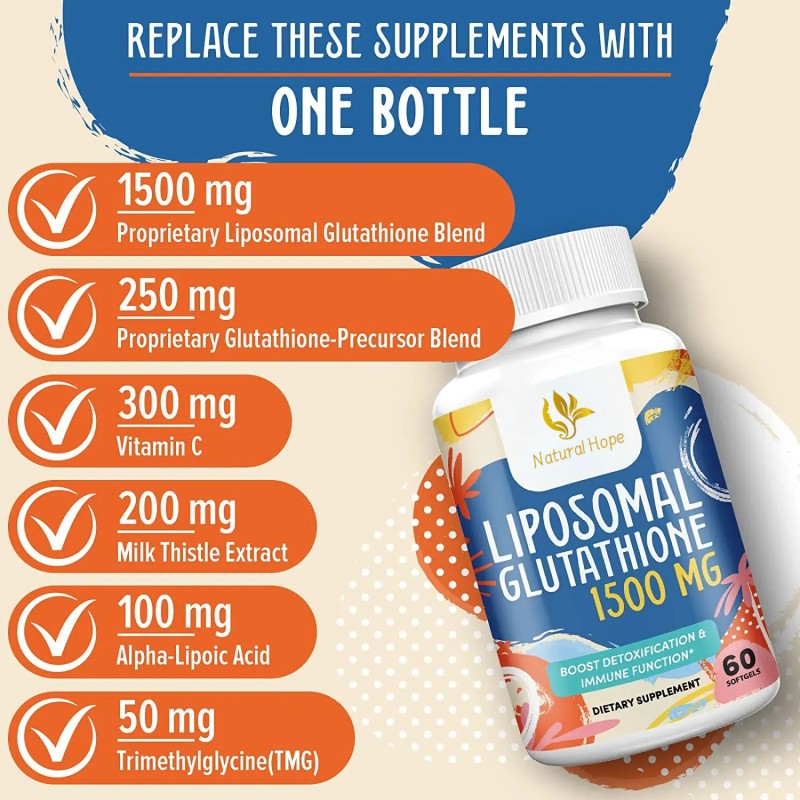 Liposomal L-Glutathione Manufacturer - Vitamin C Antioxidant Softgels