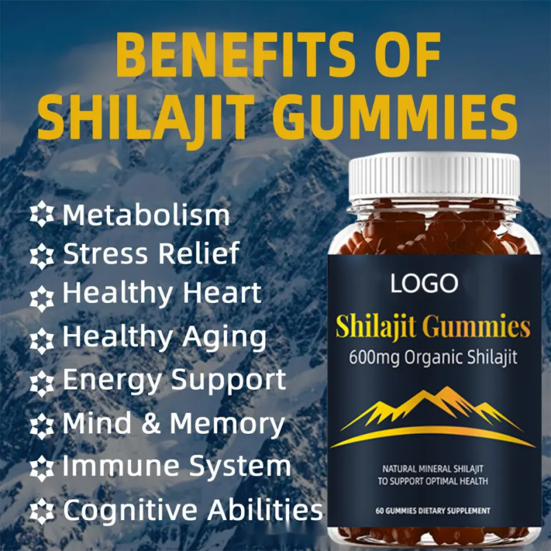 Shilajit Gummies Factory - Organic 600mg Himalayan Resin Antioxidant