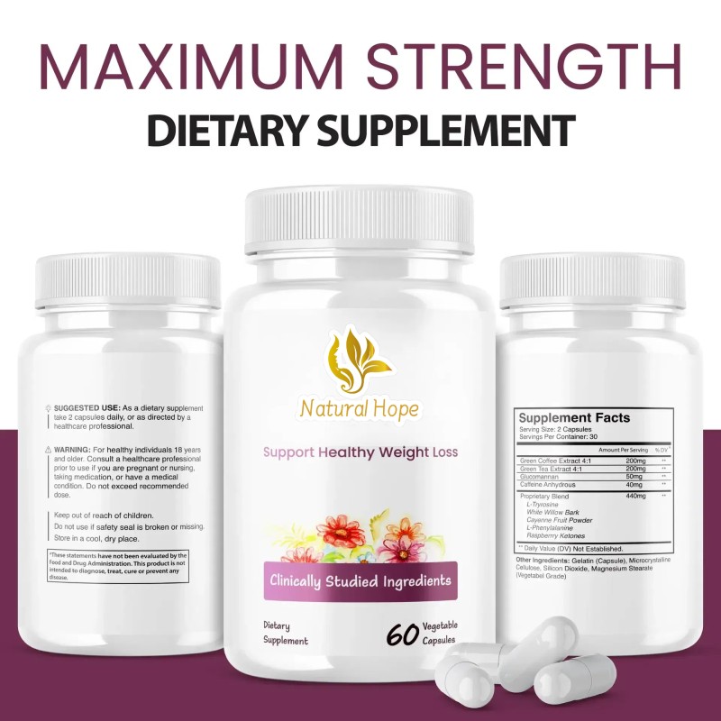Wellness Capsules Factory - Daily Fat Burning Energy Support Supplement