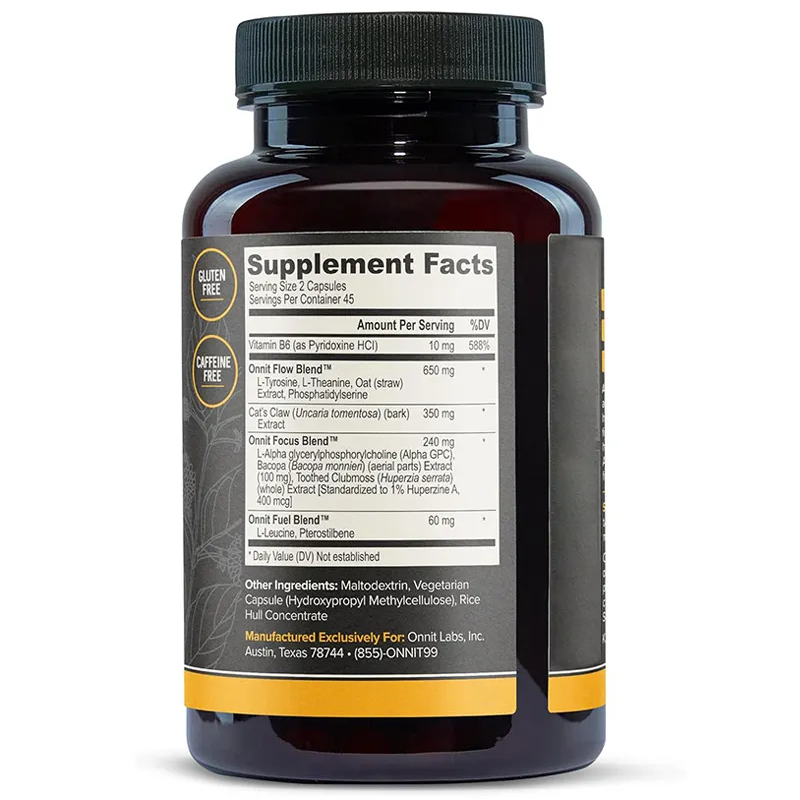 Brain Vitamin B Capsules Manufacturer - Mental Focus Memory Supplement