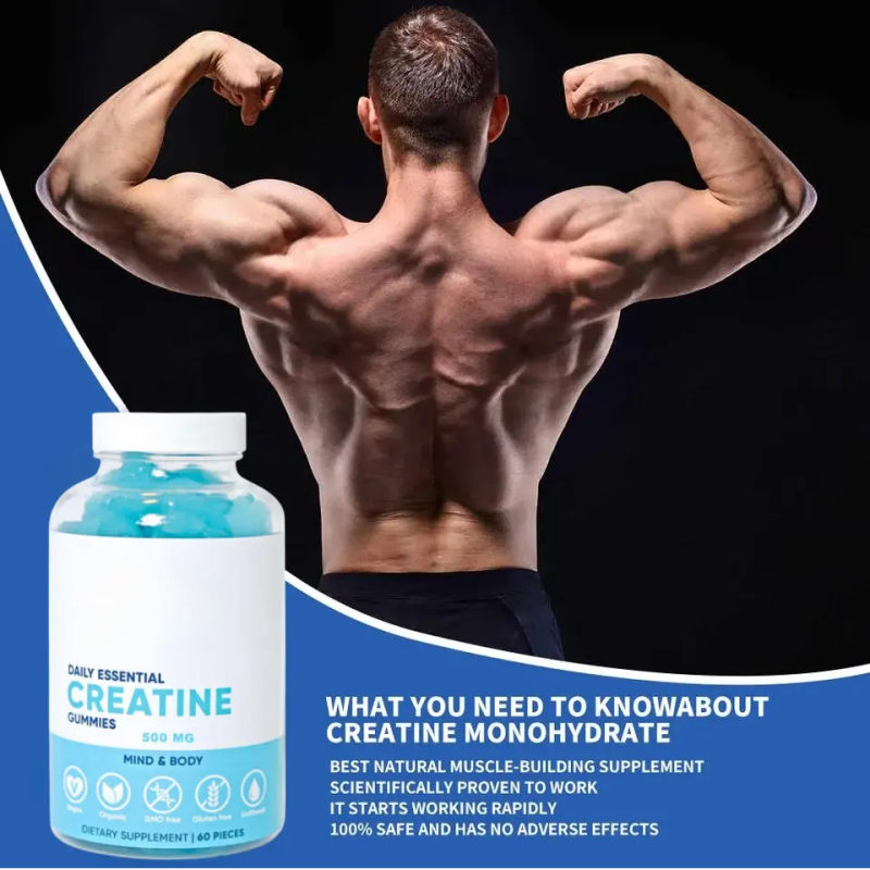 Creatine Monohydrate Gummies Factory - Natural Fruit Flavored 3000mg