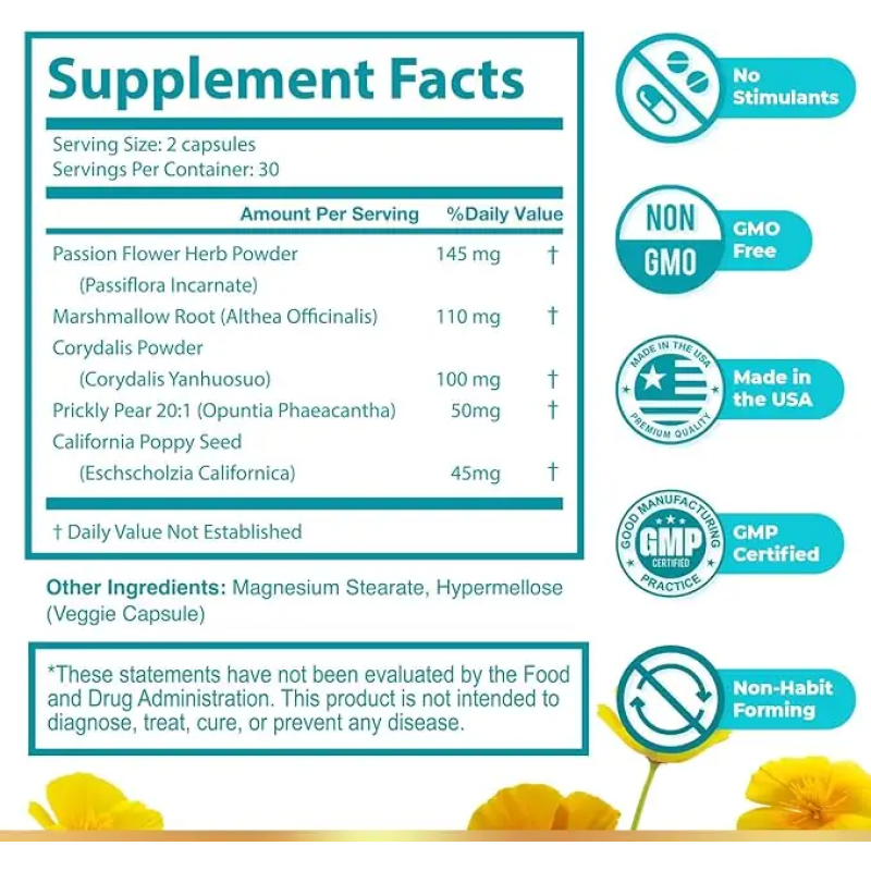 Nerve Health Capsules Supplier - Herbal Extract Vitamin-Infused Formula