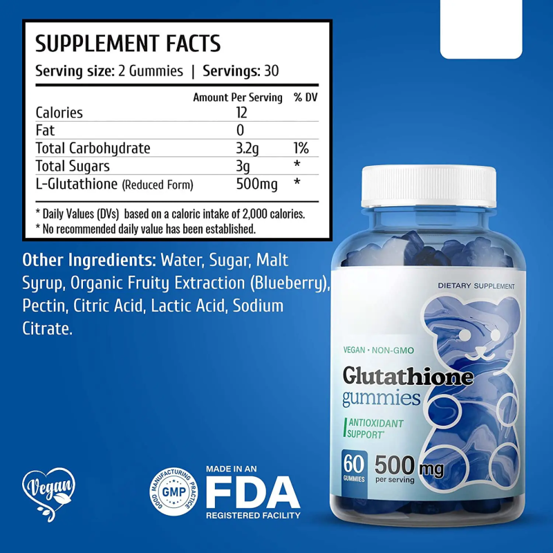 L-Glutathione Gummies Supplier - ODM Collagen Skin Whitening Supplement