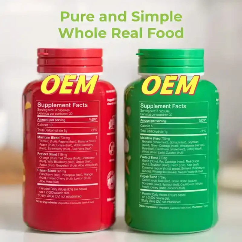 Adult Vitamin Supplement Supplier - Whole Food Fruits Vegetables Capsules